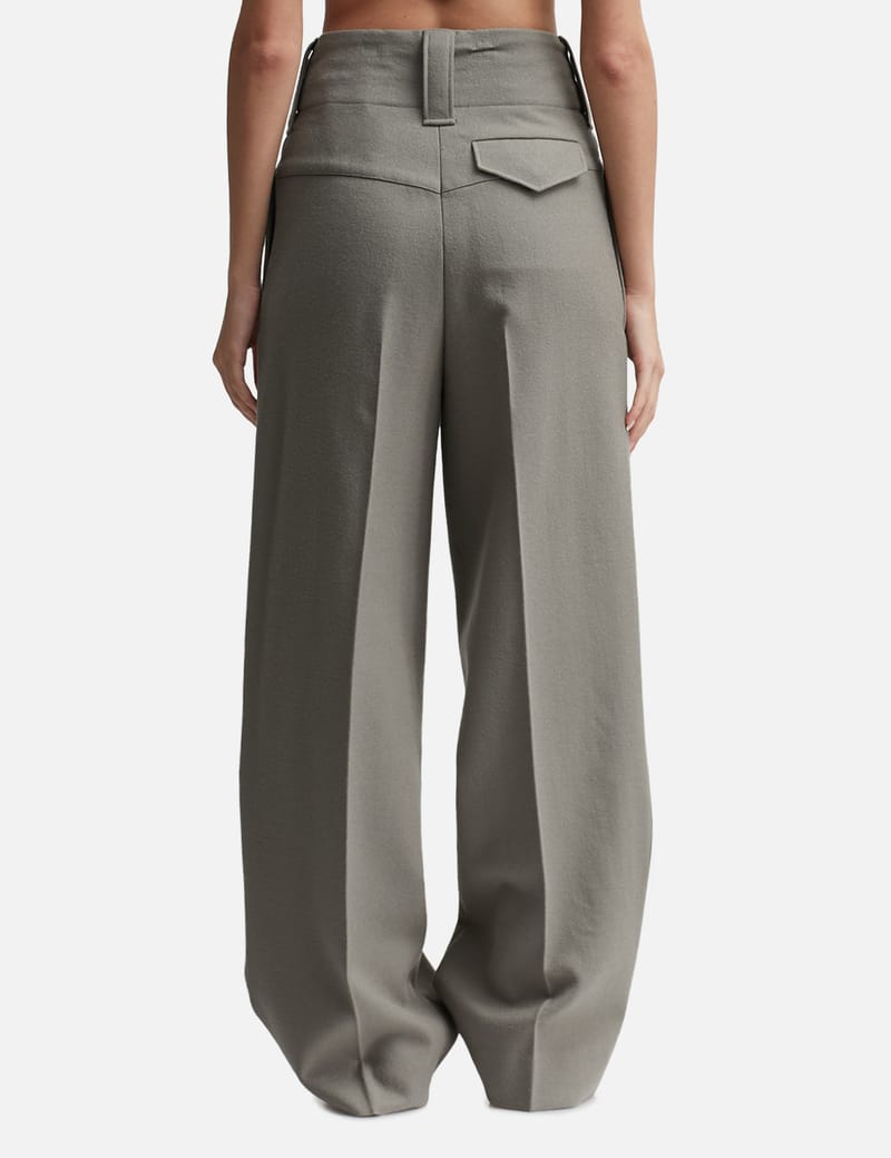 美品 Ami paris ウール ストレート スラックス　パンツ　アミ acne 351205600_1.jpg