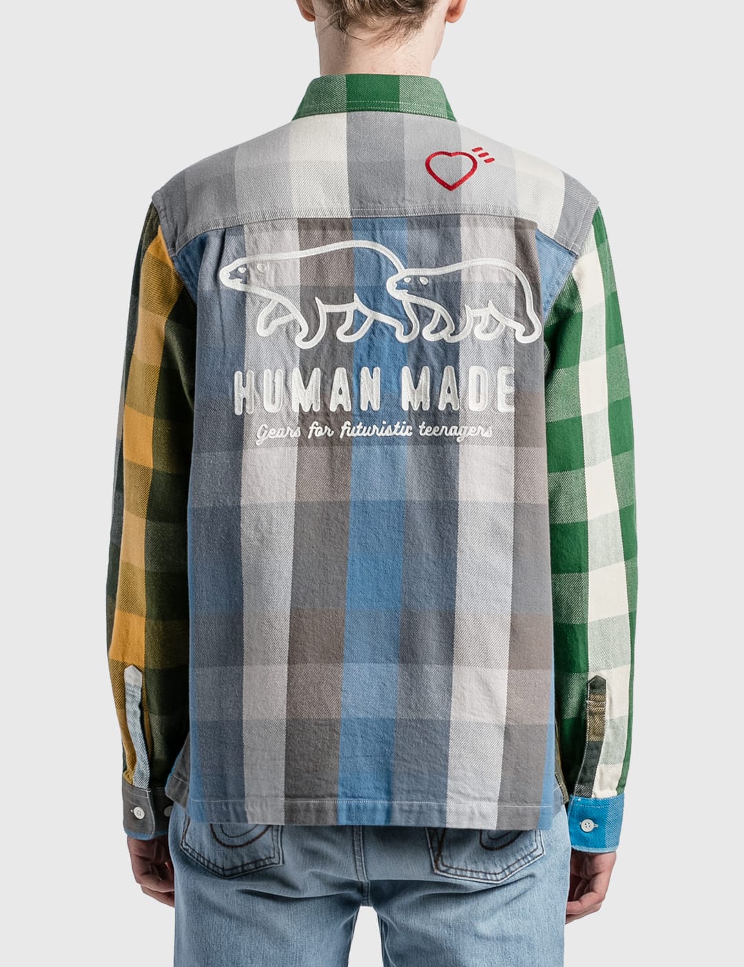 human made フランネルシャツ