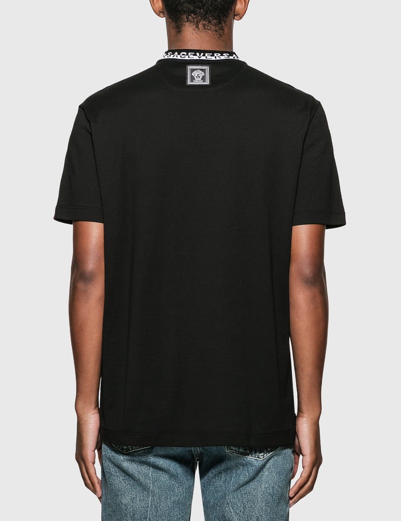 Tシャツ・カットソー VERSACE Versace T-shirts and Polos Black Men's Designer Polos & T-shirts | VERSACE US