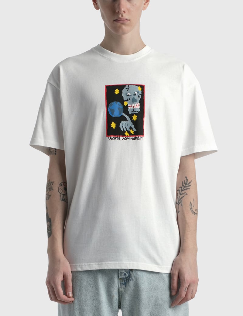 [Polar Skate Co] 「WORLD DOMINATION」 半袖Tシャツ Tee | World Domination - White – Polar Skate Co.