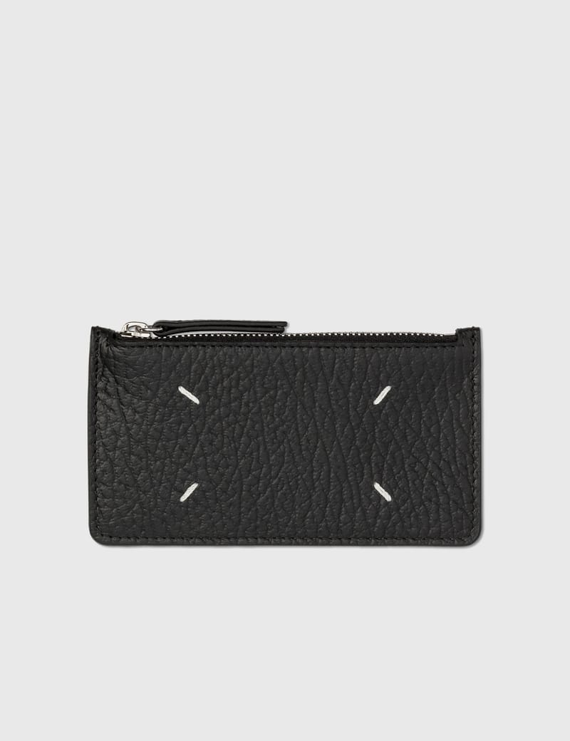 Maison margiela black discount four stitches card holder