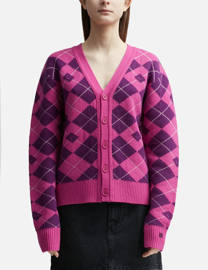 Argyle clearance cardigan women's