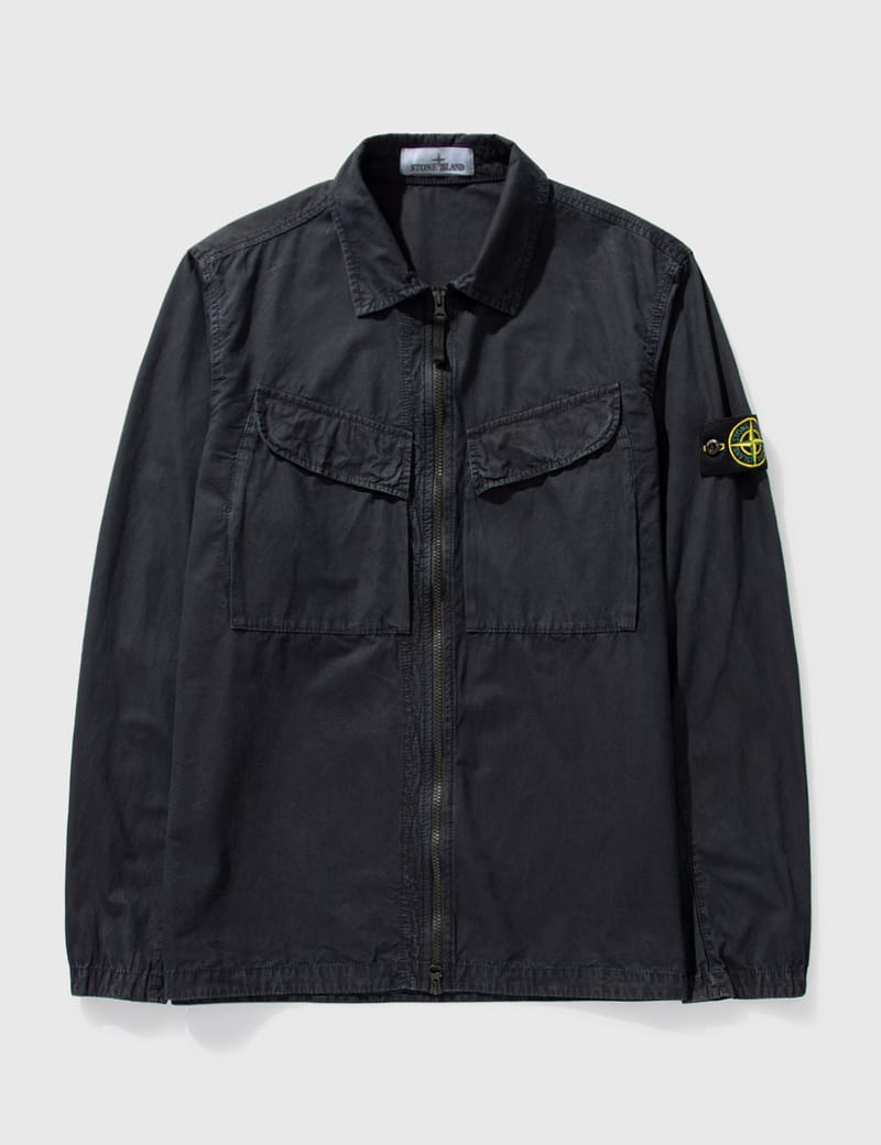 ストーンアイランド ガーメント　ダイオーバーシャツ STONE ISLAND - 【ラスト1点】 BRUSHED COTTON CANVAS, GARMENT
