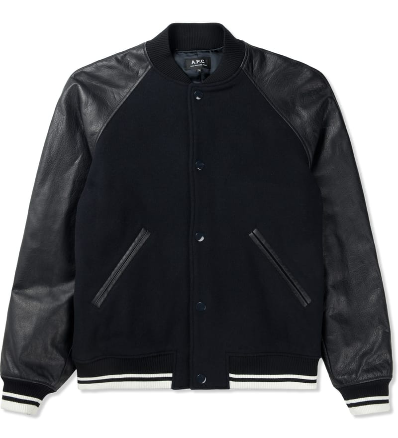 A.P.C. - Dark Navy Teddy Kenickie Jacket | HBX - Globally Curated