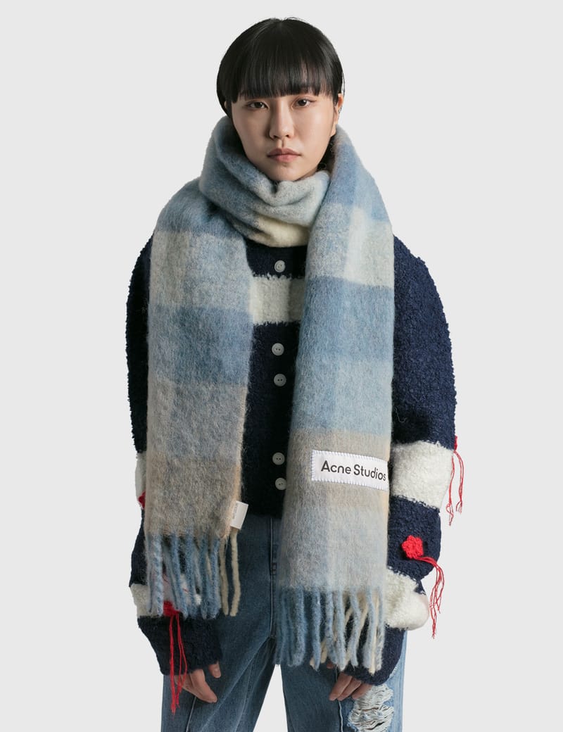 Acne Studios アクネ ストゥディオズ モヘアチェックスカーフ 三越伊勢丹 | Acne Studios/アクネ ストゥディオズ_Women通販