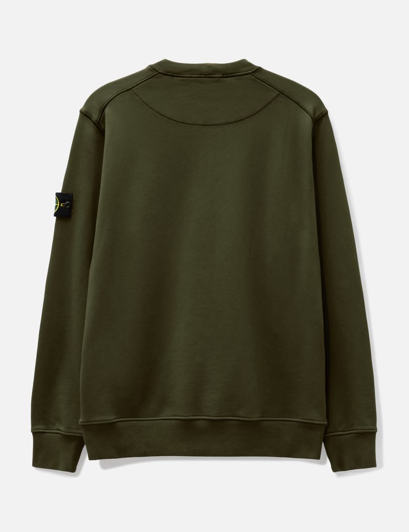 Stone island olive online crew neck