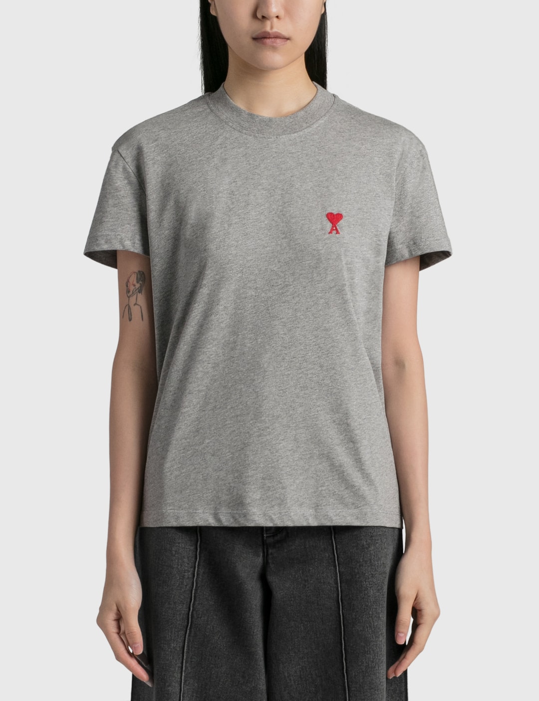 Cotton Topstitching Ami De Coeur T-Shirt main image 0