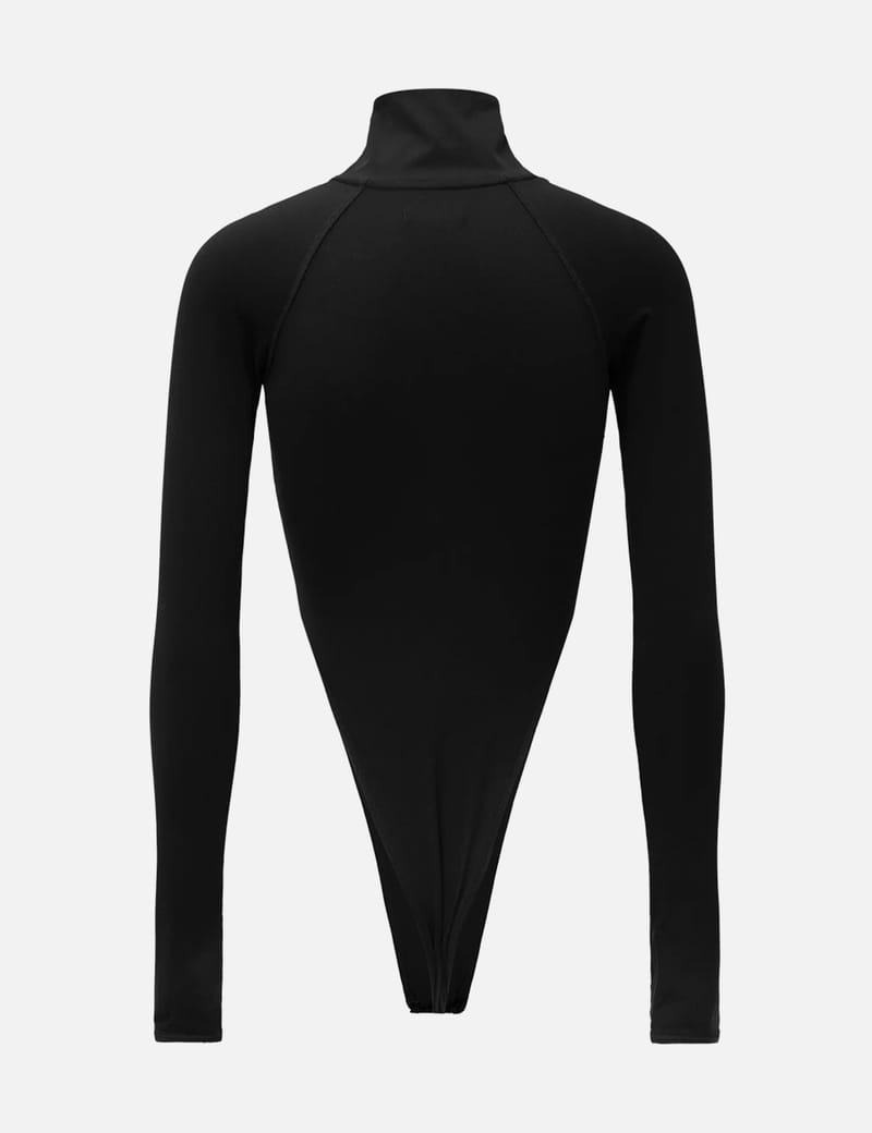 【関税込み】Mugler ブラック Rodeo ボディスーツ Mugler フーデッド ボディスーツ | ブラック | FARFETCH JP