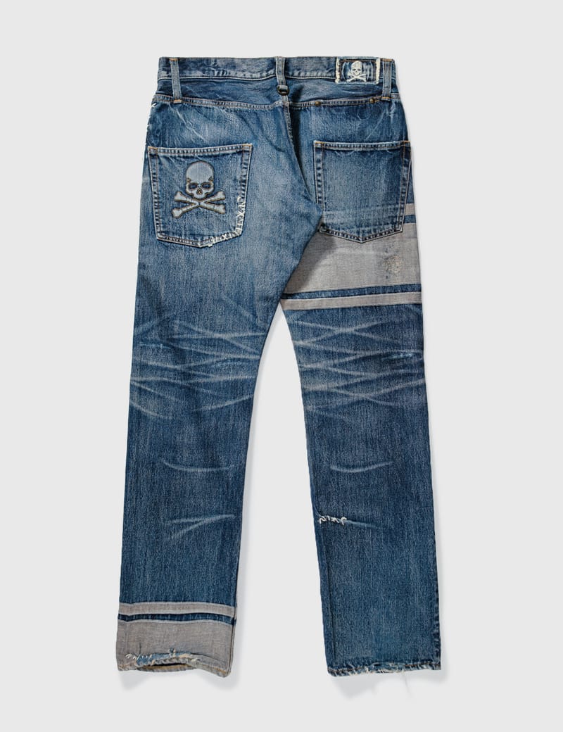 Mastermind Japan - Mastermind Japan Trimming Washed Jeans | HBX