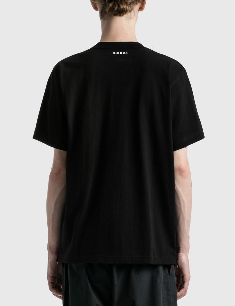 Sacai - Side Zip Cotton T-shirt | HBX - Globally Curated Fashion