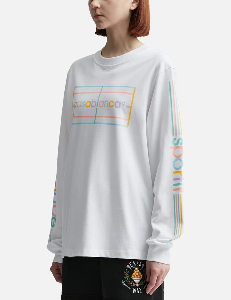 【国内発】CASABLANCA Pastel Court スウェットシャツ Pastel Court Jumper | Casablanca Paris