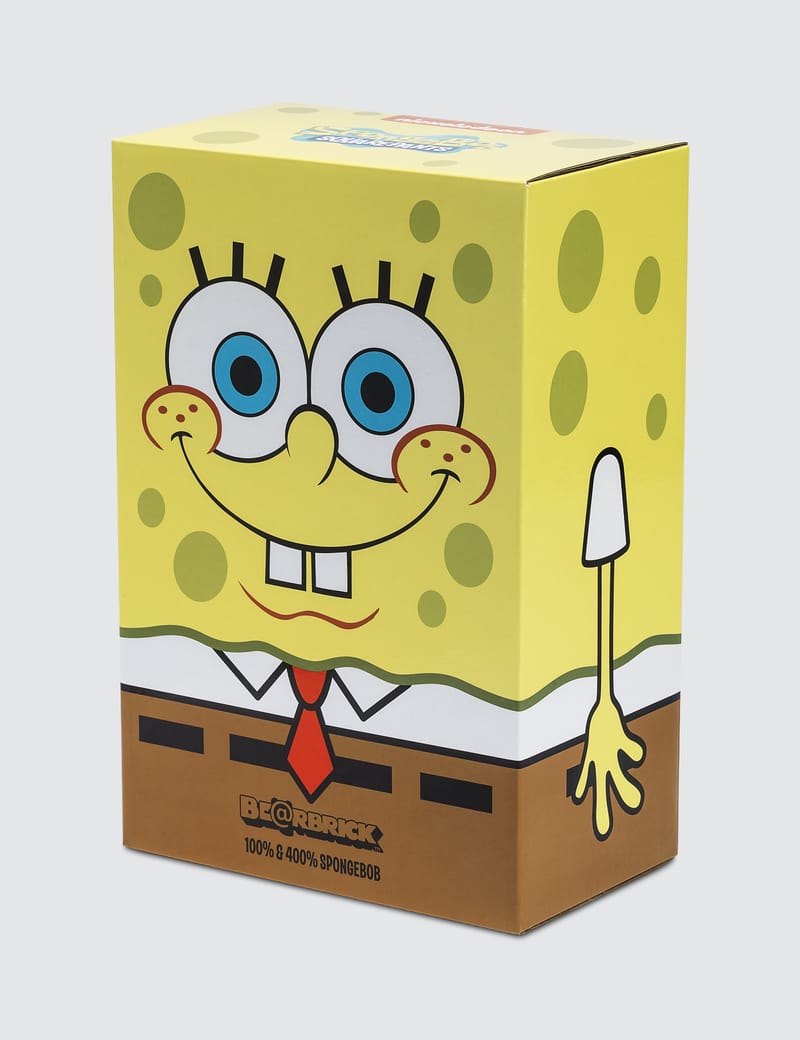 MEDICOM TOY - BE@RBRICK SpongeBob GOLD 100％ 400％ Medicom 400% + 100% Bearbrck ~ SpongeBob Be@r brick GOLD