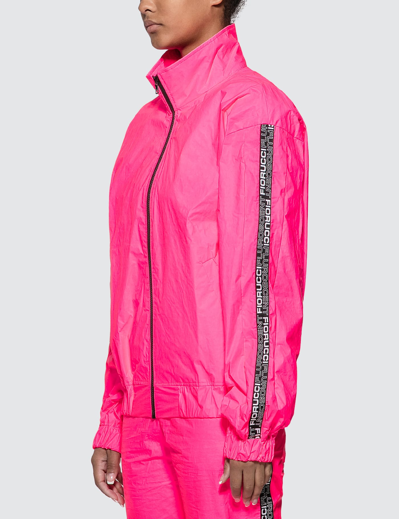 Fiorucci - Tyvek Neon Pink Bomber Jacket | HBX - Globally Curated 