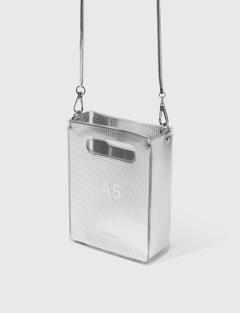 nana-nana A5 SILVER SHEET バック Nana-nana - Silver Sheet PVC A5 Bag | HBX