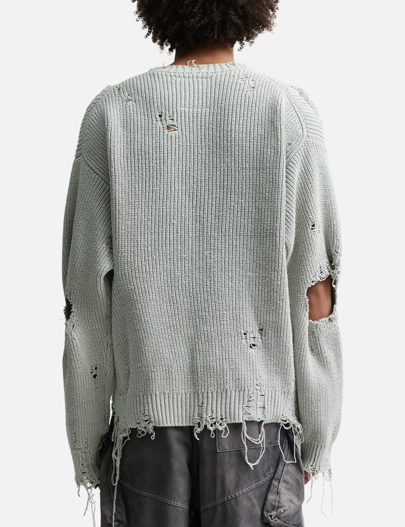 Maison Mihara Yasuhiro - Bleached Knit Pullover | HBX - Globally 
