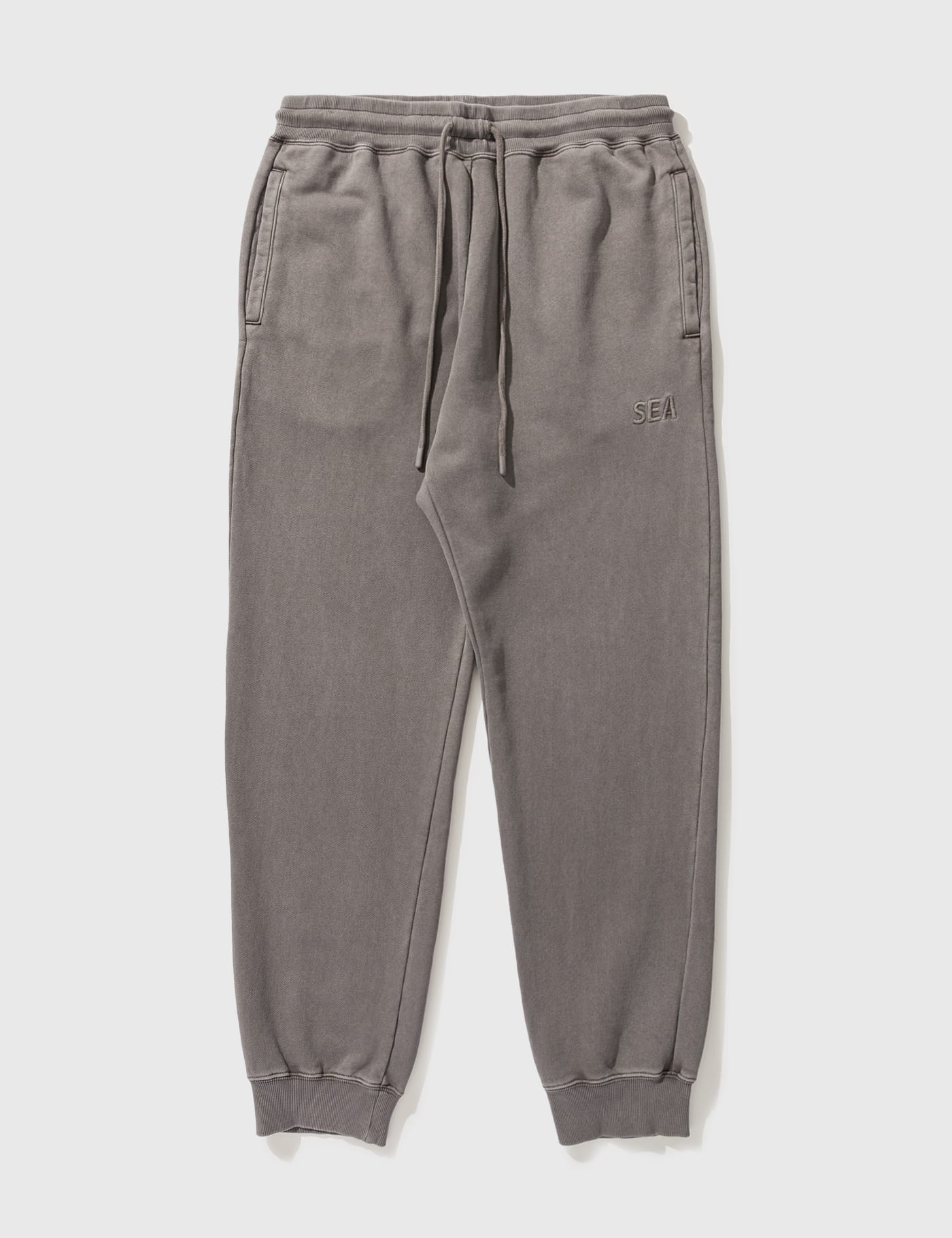 Wind And Sea Pigment Dye Sweatpants In Grey | ModeSens