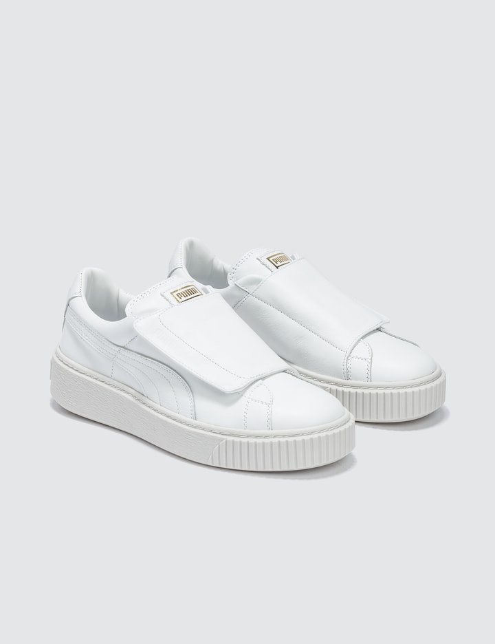 puma basket platform strap