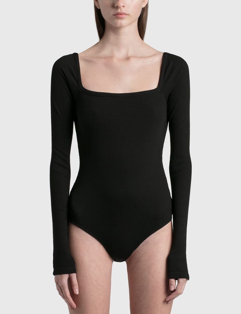 AGOLDE Hanley Square Neck Body Suit HBX Globally Curated