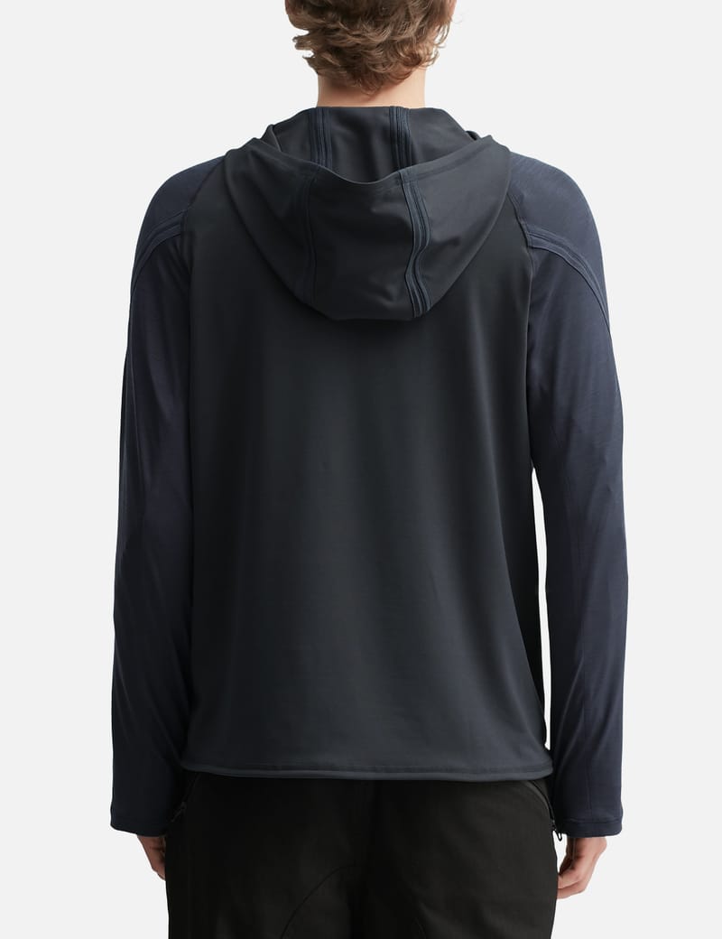 San San Gear Wave Long Sleeve - Technical paneled hoodie with