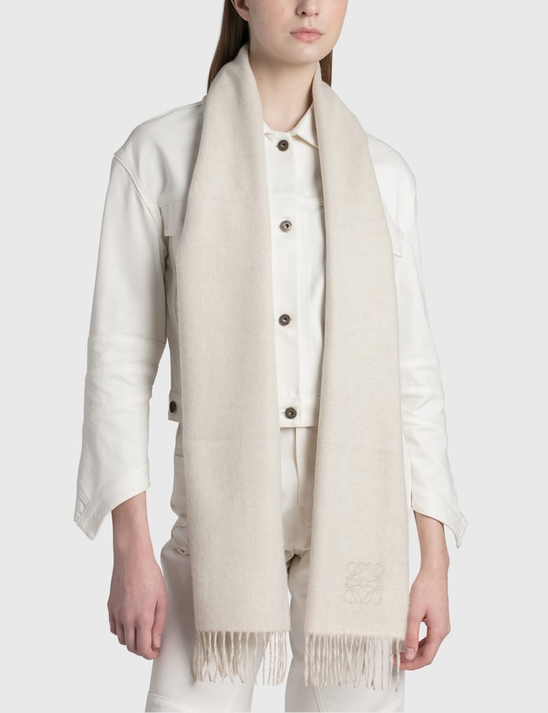 LOEWE バイカラースカーフ LOEWE ロエベ Bicolor Scarf In Wool And Cashmere 0010793685