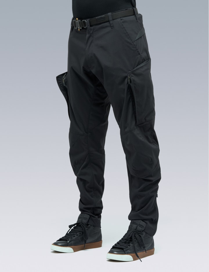 Acronym P10ae Encapsulated Nylon Articulated Cargo Pant In Black