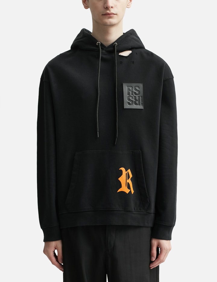 Raf Simons - DESTROYED REGULAR FIT HOODIE | HBX - Globally Curated ...