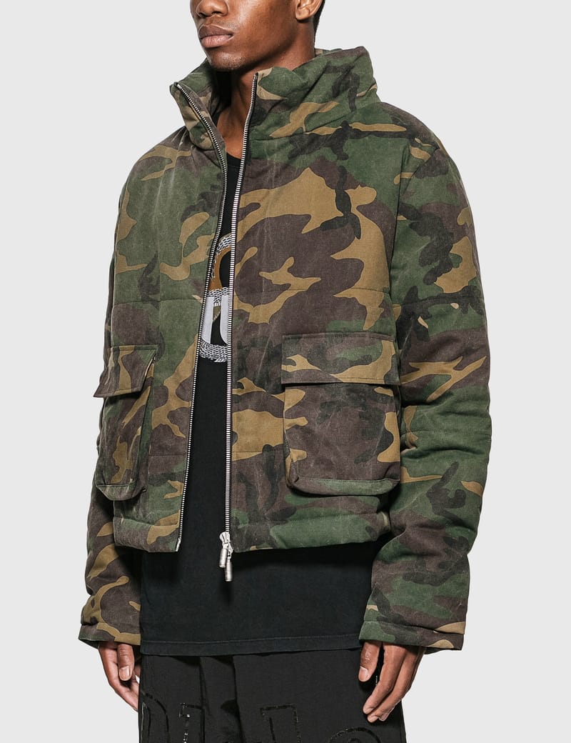 Rhude - Camo Puffer Jacket | HBX - Globally Curated Fashion and