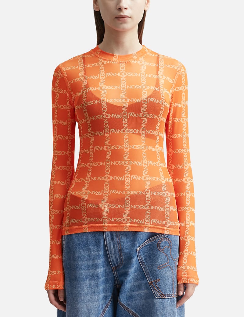 JW Anderson - Printed Mesh Top | HBX - Globally Curated Fashion