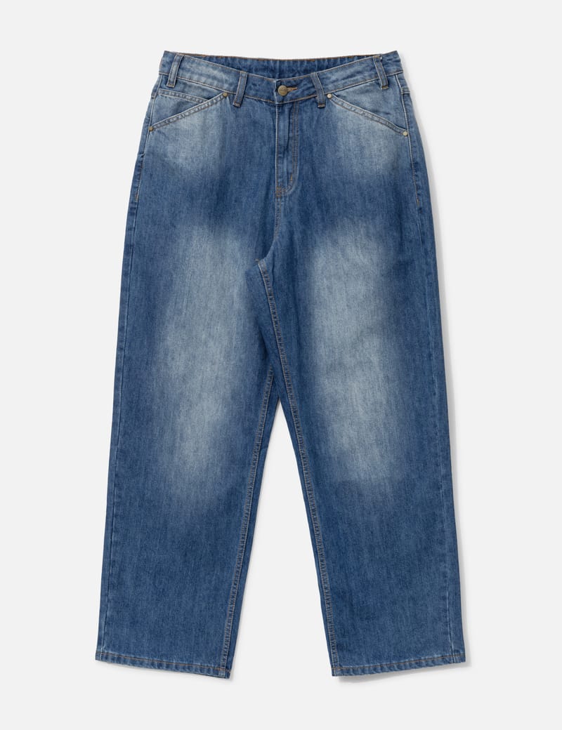 Palm Angels - Light Wash Logo Jeans | HBX - Globally Curated