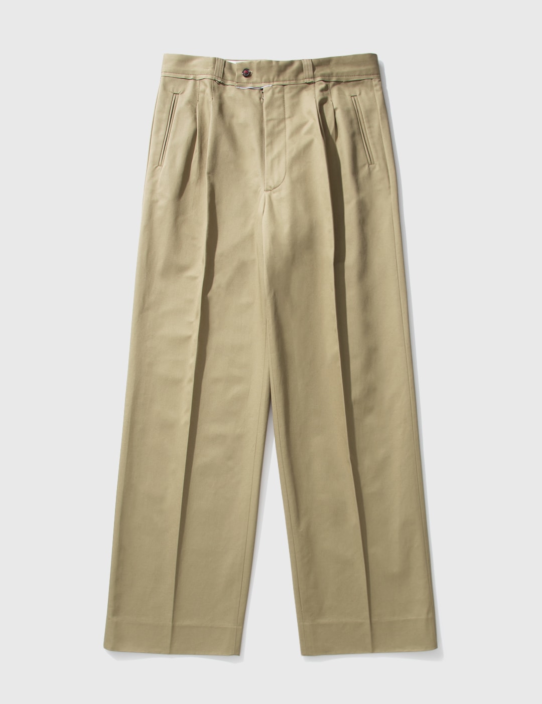 Maison Margiela - COTTON GABARDINE TROUSERS | HBX - Globally Curated ...