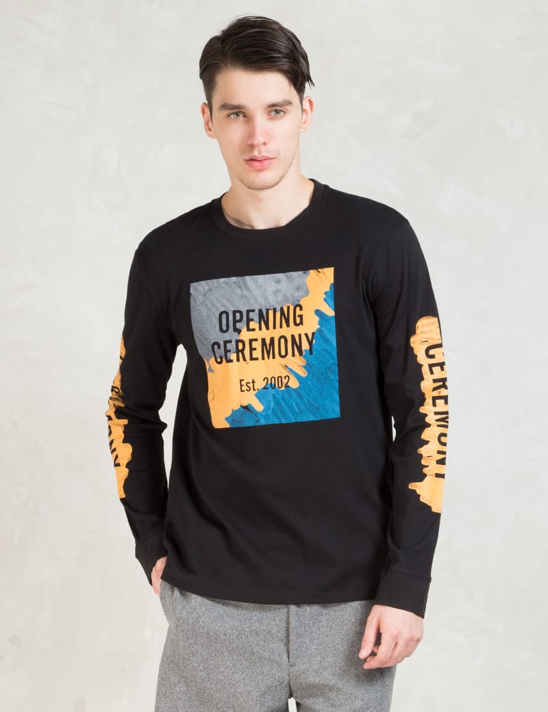 Opening Ceremony - Black Marker Logo L/S T-Shirt | HBX