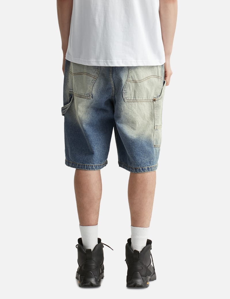 Dime Carpenter Denim Shorts - Workwear-inspired denim with hammer