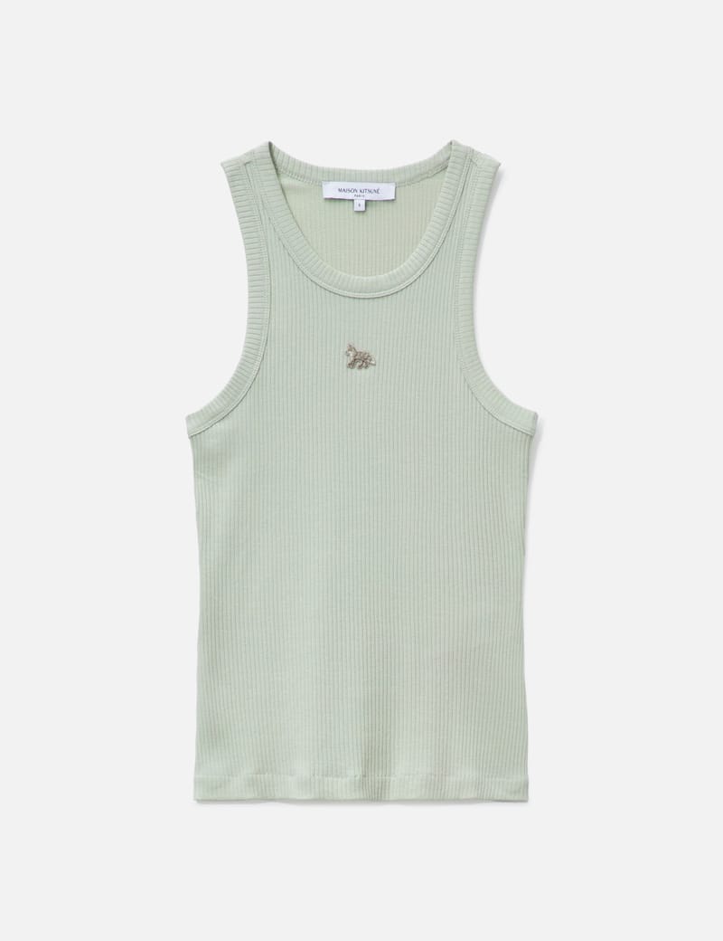 Maison Kitsuné - Baby Fox Ribbed Tank Top | HBX