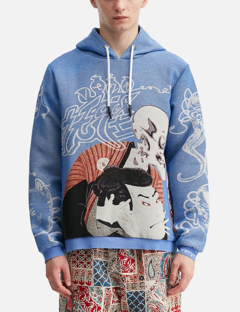 VERYRARE Naruto X VERYRARE Akatsuki - Jacquard tapestry zip hoodie