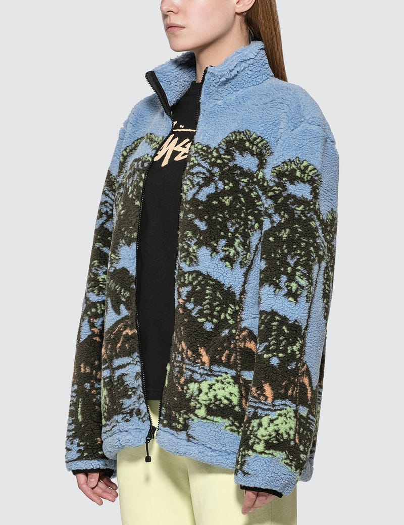 Stüssy - Hawaiian Jacquard Mock Fleece Jacket | HBX - Globally