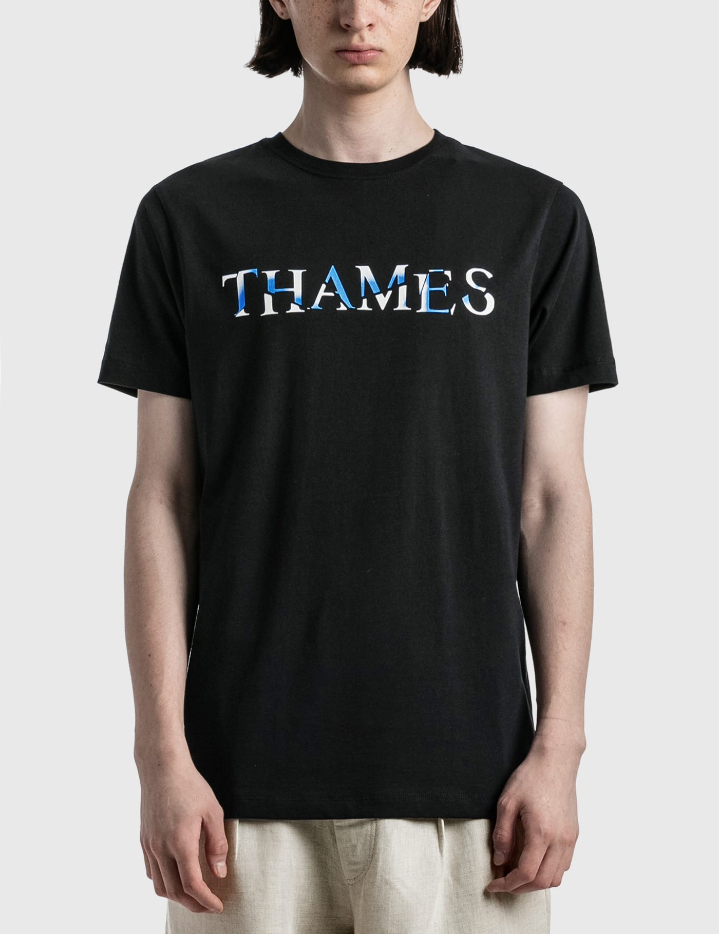 THAMES MMXX. テムズ P.G.Shirt シャツ ホワイト&イエロー - www