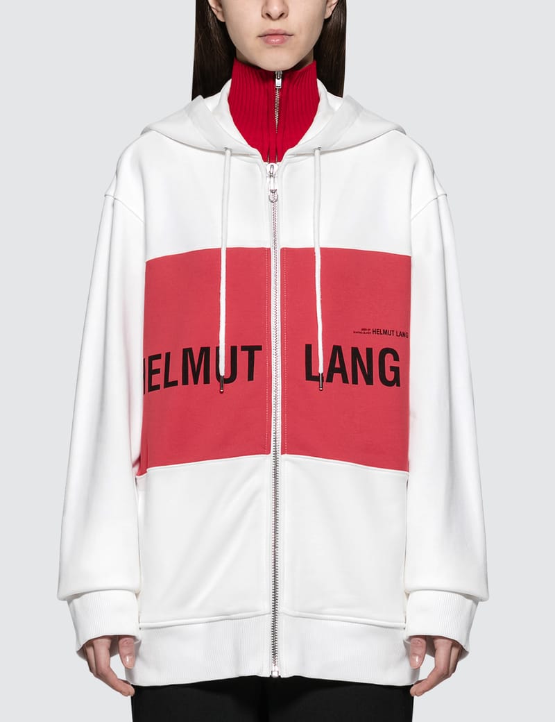 Helmut Lang Campaign PR Panel Zip Hoodie HBX Globally