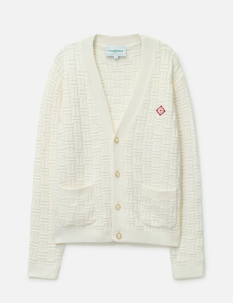 ■Casablanca■大人気 カシミヤジップスルー ホワイト 国内発送 楽天市場】【中古】CASABLANCA 23AW／KNIT FURRY STRIPED ZIP UP