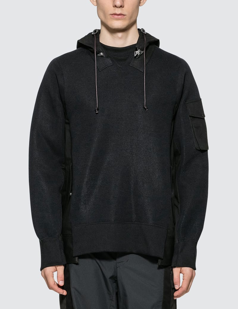 Sacai - Sponge Sweat Hoodie | HBX - Globally Curated Fashion and