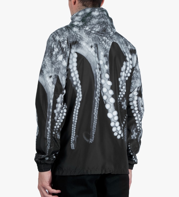 OCTOPUS - Black Double Octo Windbreaker Jacket | HBX - Globally Curated ...