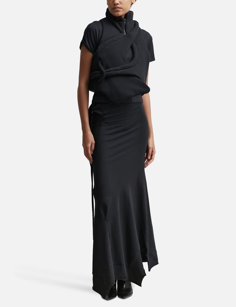 スカート OTTOLINGER Women Skirts 10430010401 BLK BLACK Ottolinger Black Mermaid Maxi Skirt Ottolinger
