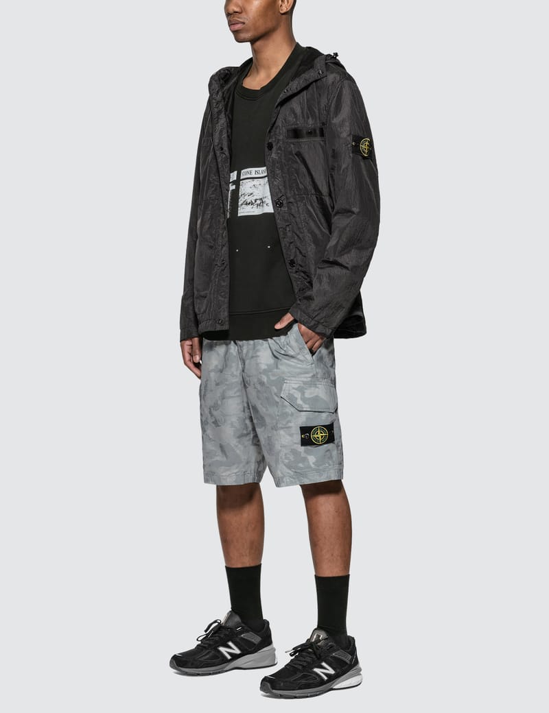 Stone Island - Seersucker-TC Hooded Jacket | HBX - Globally