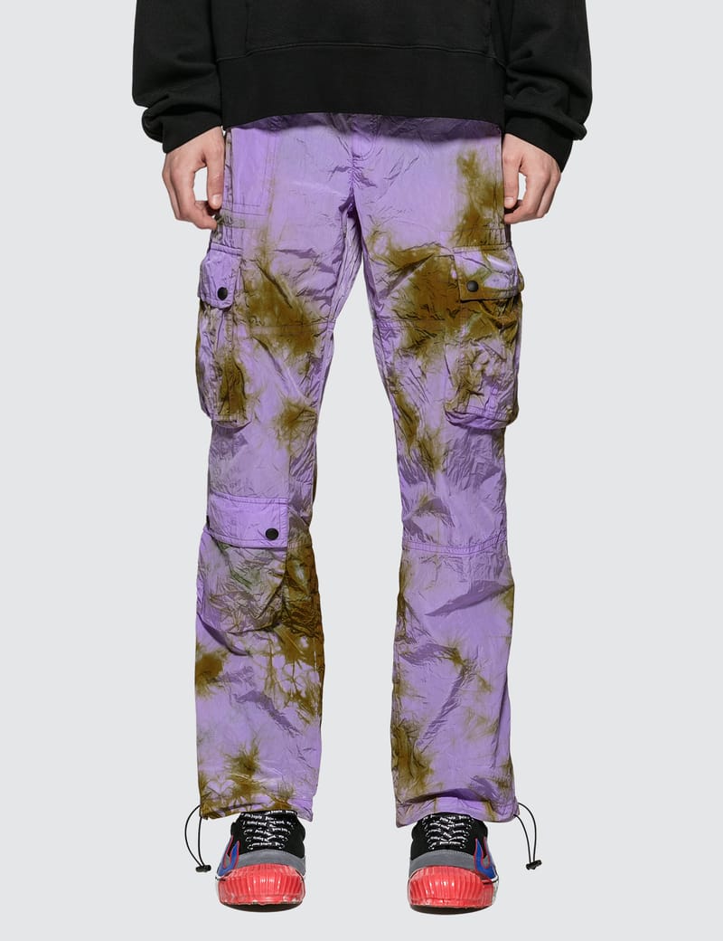 Palm angels purple tie best sale dye pants