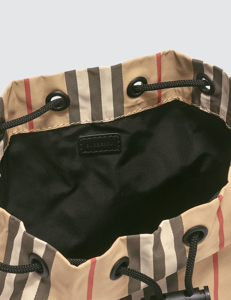 Burberry - Nylon Check Drawstring Pouch | HBX - Globally