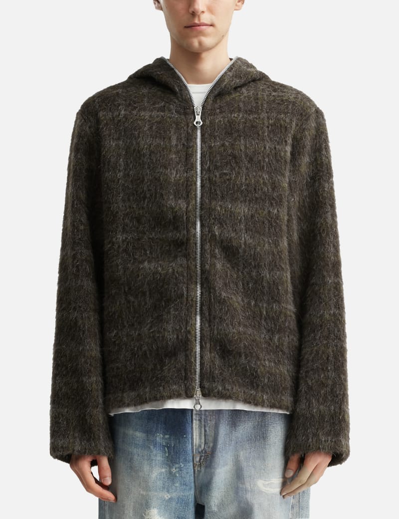 新品　OUR LEGACY サイズ80 Our Legacy - Full Zip Hood Black Hairy Wool