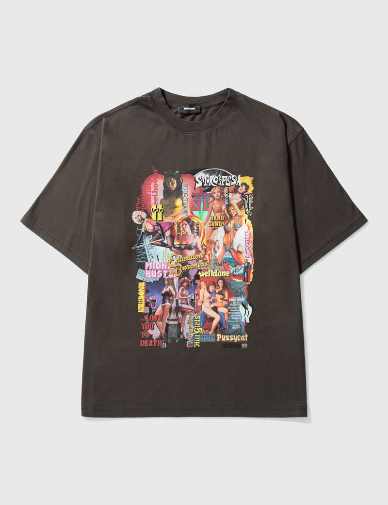 WE11DONE 韓国 黒 ブラック ロンT トレーナー 長袖 ホラーコラージュ We11done 長袖Tシャツ M タグ付 ブラック ホラー 映画 - メルカリ