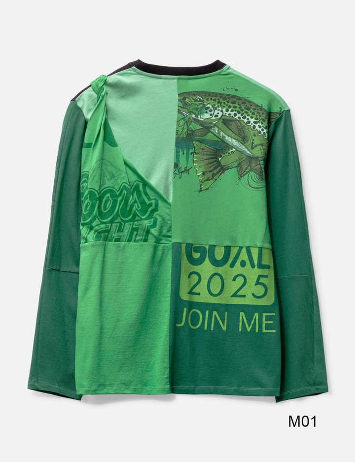 REGENERATED GRAPHIC T-SHIRTS MAXI DRESS