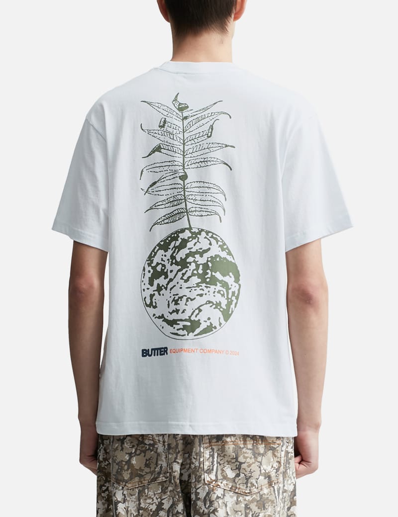 【BUTTER GOODS】 Earth Sounds Tee, White Butter Goods Earth Tee White | BSTN Store