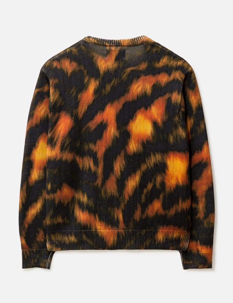 Stussy Printed Fur Sweater In Black | ModeSens