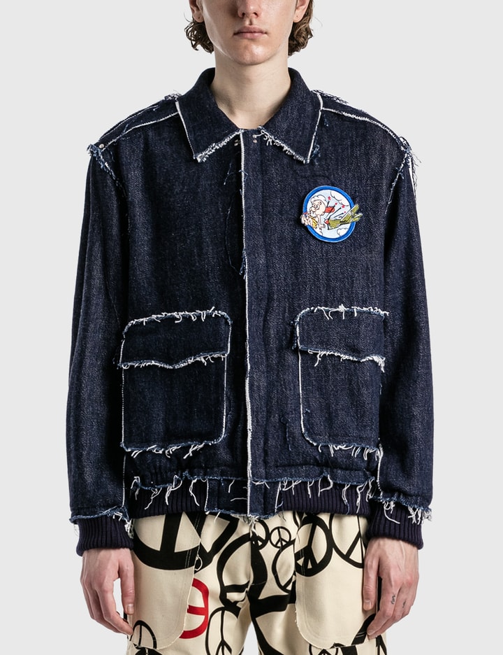 FAF - A-2 Flight Denim Jacket | HBX - Globally Curated Fashion and ...